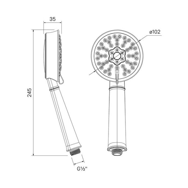Душевая система  IDDIS Oldie OLDBR3Fi06, бронза